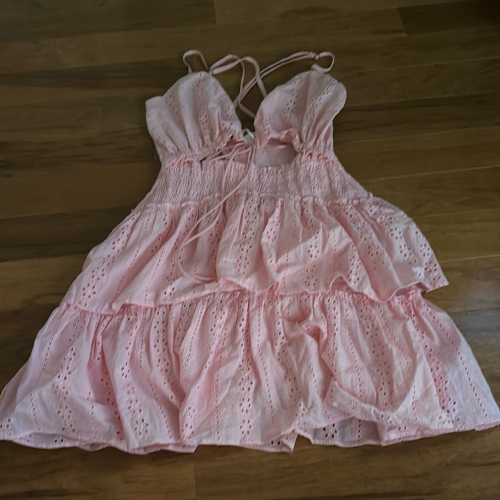 Pink Mini Beach Dress